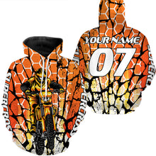Load image into Gallery viewer, Orange Supercross Jersey Custom Number & Name Motorcycle Riding Shirt Off-Road Dirt Bike Racing| NMS540