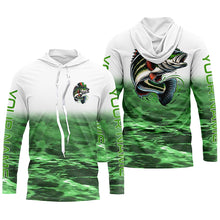 Load image into Gallery viewer, Custom St Patrick'S Day Bass Long Sleeve Fishing Shirts, St Patty'S Day Bass Fishing Jerseys IPHW5834