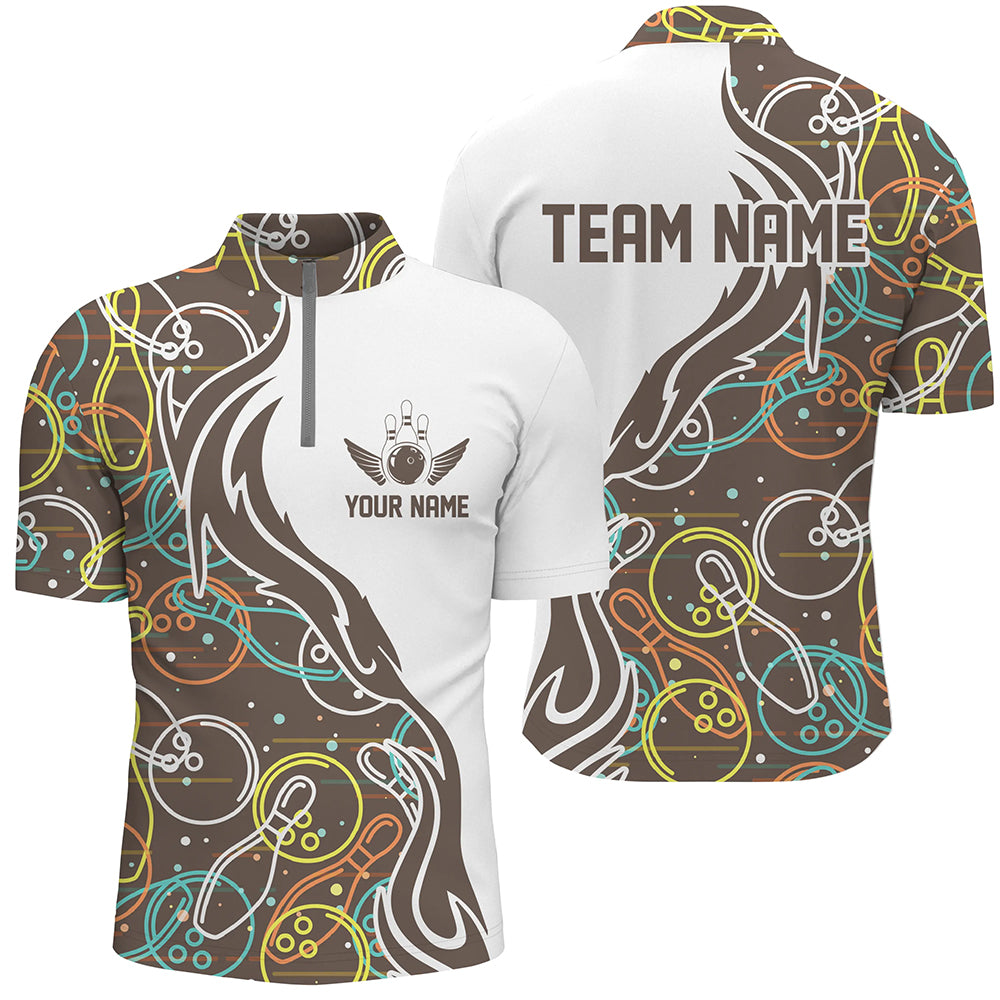 Custom Bowling Shirts For Men And Women, Personalized Bowling Team Jerseys IPHW4496