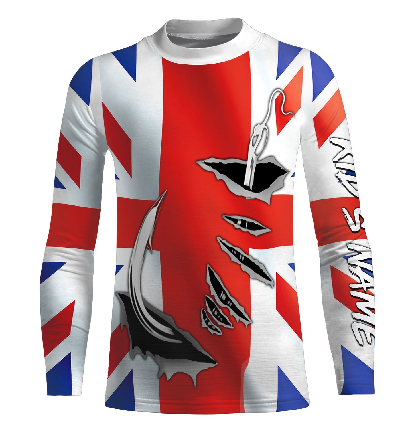Fishing hook Australia Flag Long Sleeve Fishing Shirts, Personalized Patriotic Fishing gifts IPHW2642