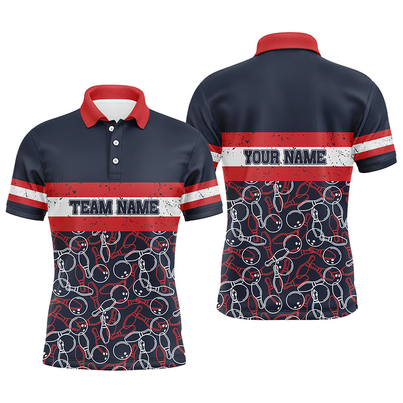Custom bowling shirt for bowling – personalized team jersey front view