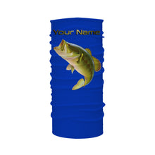 Load image into Gallery viewer, Largemouth Bass fishing blue ocean bass scales Custom Name 3D All over printed Fishing Shirts UV protection UPF 30+ NQS2535