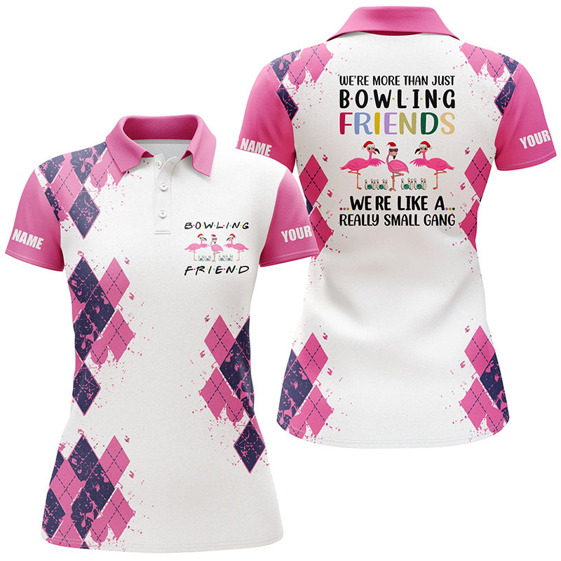Custom bowling shirt for women – personalized team jersey front view