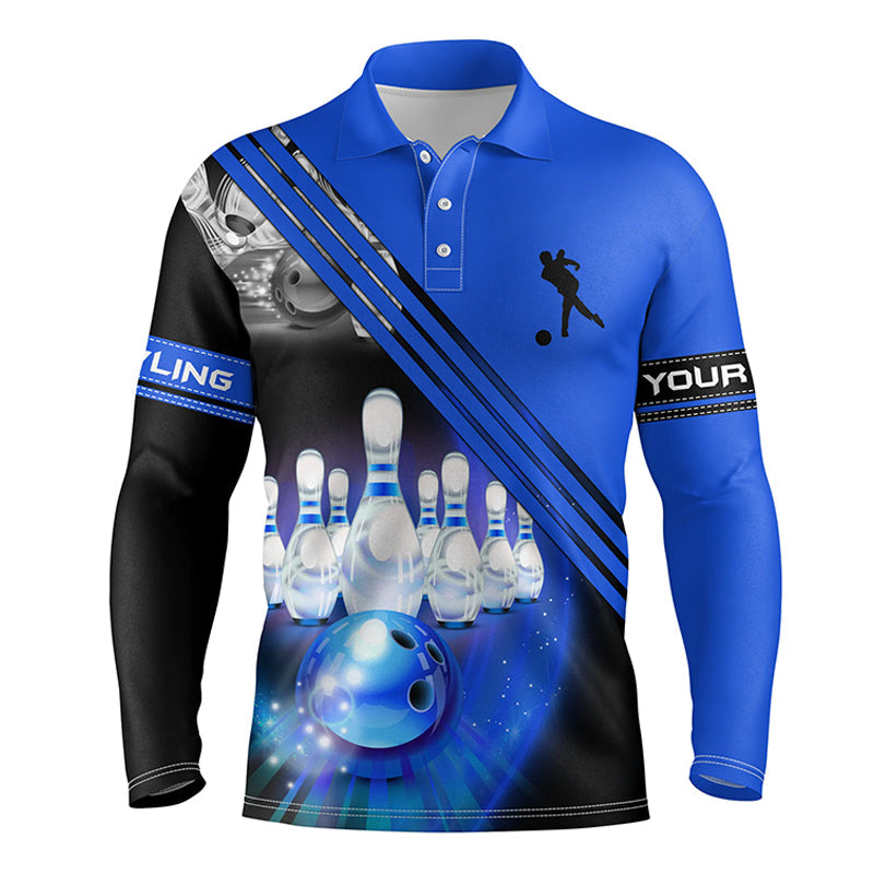 personalized bowling shirt for men – custom name design side view