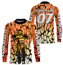 Load image into Gallery viewer, Orange Supercross Jersey Custom Number & Name Motorcycle Riding Shirt Off-Road Dirt Bike Racing| NMS540