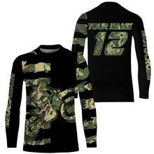 Load image into Gallery viewer, MX youth&adult offroad jersey camo dirt bike personalized motocross racing UPF30+ motorcycle shirt PDT159
