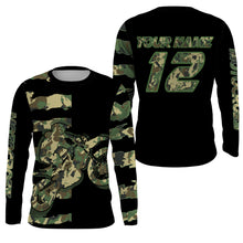 Load image into Gallery viewer, MX youth&adult offroad jersey camo dirt bike personalized motocross racing UPF30+ motorcycle shirt PDT159
