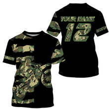 Load image into Gallery viewer, MX youth&adult offroad jersey camo dirt bike personalized motocross racing UPF30+ motorcycle shirt PDT159