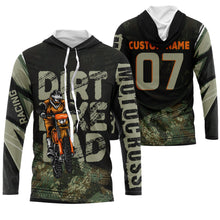Load image into Gallery viewer, Personalized Dirt Bike Dad Riding Jersey UV UPF30+ Biker Dad Shirt Motocross Father's Day Gift NMS517