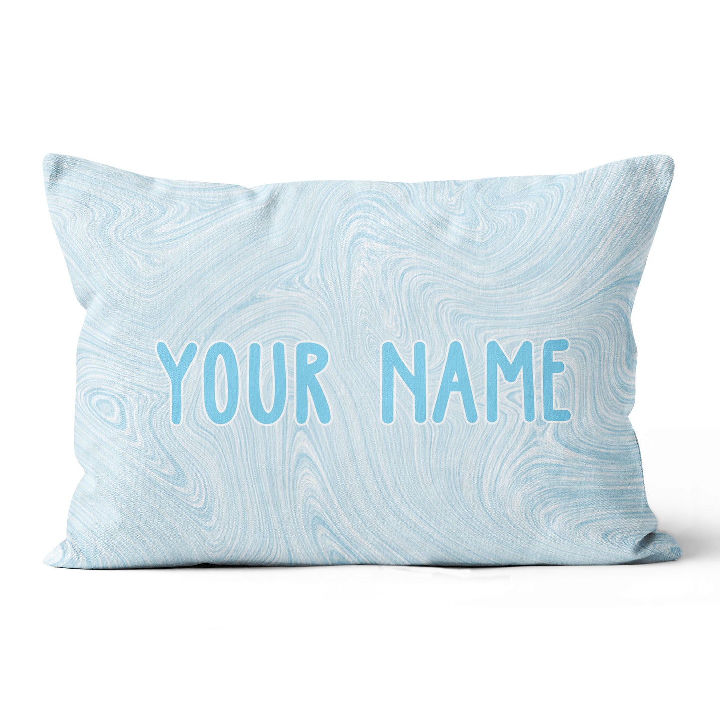 Blue Liquid Paints Custom Name Pillow Personalized Cool Golf Gifts LDT1131