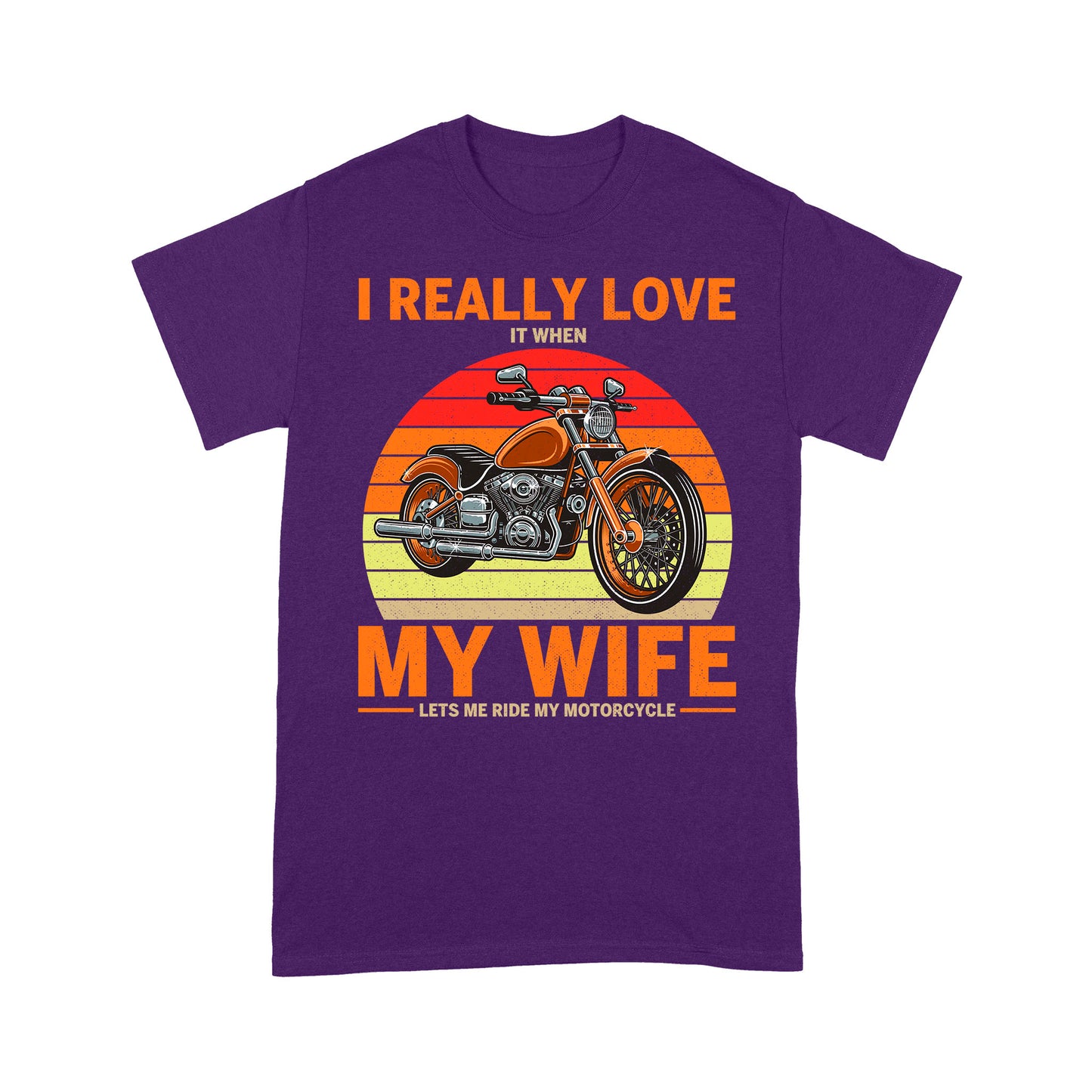 I Really Love My Wife Motorcycle Men T-shirt - Biker T-shirt, Cool Cruiser Rider Shirt for Husband Biker| NMS08