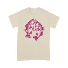 Load image into Gallery viewer, Custom His Her Name Bass Fishing T Shirts Matching Couple Fishing Shirt | Pink IPHW5805