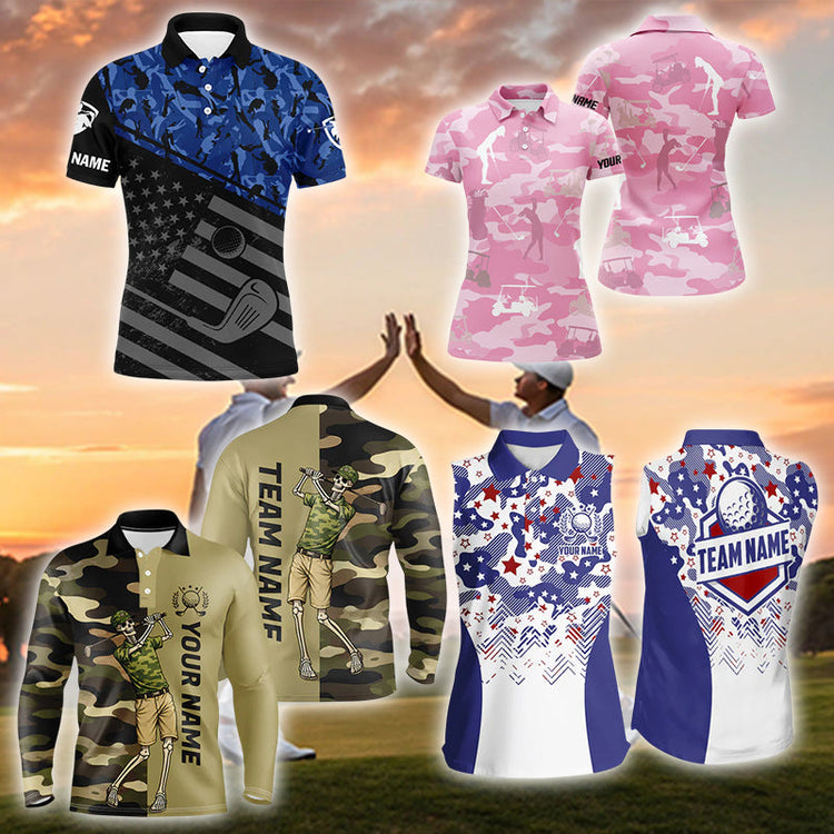 camouflage golf shirt