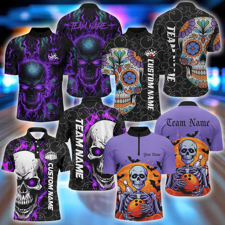 halloween bowling shirt