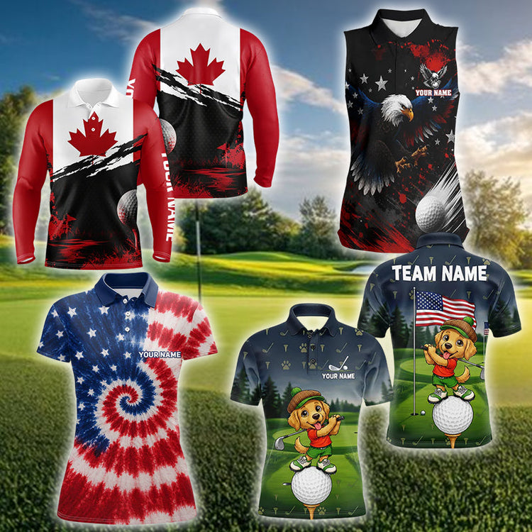 patriotic golf polo shirts