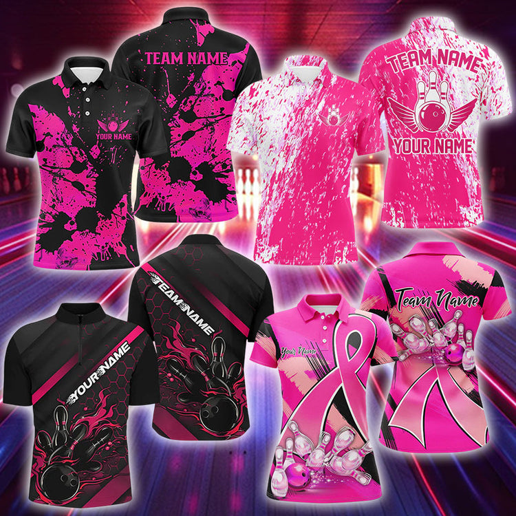 pink bowling shirts