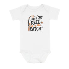 Load image into Gallery viewer, Cute Halloween Infant Fishing Shirt I'M Reel Catch Baby Onesie Newborn Outfits Bodysuit IPHW7136