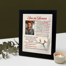 Load image into Gallery viewer, Son Memorial Shadow Box Memorial Gifts for Loss of Son Picture Frame in Memory of Son