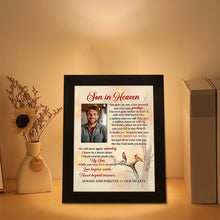 Load image into Gallery viewer, Son Memorial Shadow Box Memorial Gifts for Loss of Son Picture Frame in Memory of Son