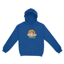 Load image into Gallery viewer, Custom Name and Team name Retro Bowling Ball Pins Unisex Standard Hoodie NQS8693