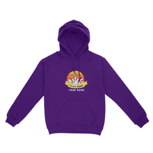 Load image into Gallery viewer, Custom Name and Team name Retro Bowling Ball Pins Unisex Standard Hoodie NQS8693