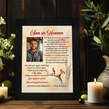 Load image into Gallery viewer, Son Memorial Shadow Box Memorial Gifts for Loss of Son Picture Frame in Memory of Son