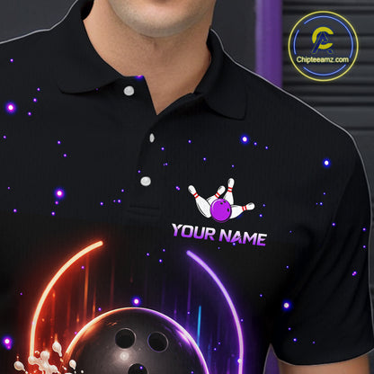 Custom Beer Bowling Shirt for Men Funny Bowling Team Jersey Polo & Quarter-Zip QZT1222