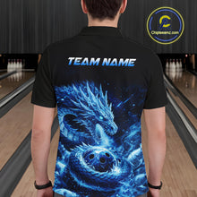 Load image into Gallery viewer, Ice Dragon Bowling Team Shirt Custom Bowling Jersey for Men Bowling Outfit QZT997