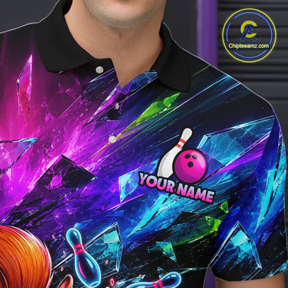 Custom Funny Squirrel Bowling Shirt, Colorful Bowling League Jersey for Men, Bowling Outfit QZT1204