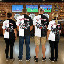 Load image into Gallery viewer, Custom Funny Dartboard Shirt for Men American Dart Shirt for Team Polo &amp; 1/4-Zip Dart League DHT5