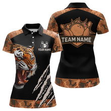 Load image into Gallery viewer, Tiger Bowling Shirt Custom Bowling Team Jersey for Women Bowling Outfit Polo &amp; 1/4-Zip QZT772