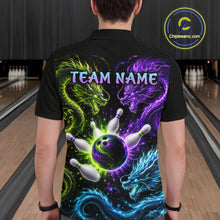 Load image into Gallery viewer, Multicolor Dragon Bowling Shirt for Men Custom Bowling Jersey Polo &amp; Quarter-Zip QZT1051