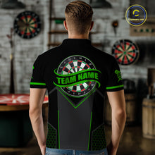 Load image into Gallery viewer, Personalized Green Dart Team Shirt for Men Custom Dart Jersey Polo &amp; 1/4-Zip Dartboard Outfit DHT16