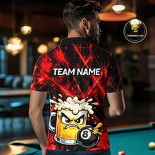 Load image into Gallery viewer, Custom Red Funny Beer Billiard Shirt for Men Billiard Jersey 8 Ball Pool Shirt Outfit BHT23