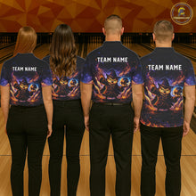 Load image into Gallery viewer, Custom Witch Owl Bowling Team Shirt Funny Bowling League Jersey Outfit for Women QZT864