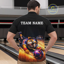 Load image into Gallery viewer, Funny Bulldog Bowling Shirt for Team Custom Polo &amp; 1/4 Zip Bowling Jersey for Men QZT913