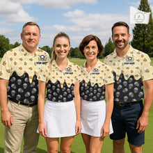 Load image into Gallery viewer, Womens Golf Polo Shirt Beer Skull Golf Pattern Custom Team Golf Tops, Funny Golf Gifts For Ladies NHN0200