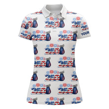 Load image into Gallery viewer, USA 250th Anniversary Womens Golf Polo Shirt Custom Golf Pattern Patriotic Independence Golf Tops NHN0234