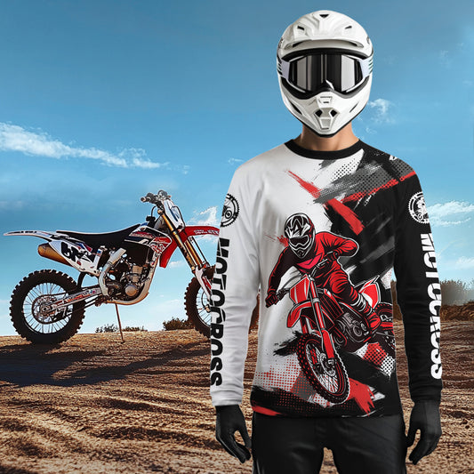 Red and Black Custom Motocross Jersey Men Women Kid Dirt Bike Shirts Motorcycle Shirt XM460