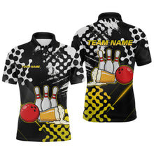 Load image into Gallery viewer, Yellow Beer Bowling Shirts for Team Women Men Beer Bowling Polo&amp;1/4 Zip Bowl League MBL255