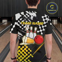 Load image into Gallery viewer, Yellow Beer Bowling Shirts for Team Women Men Beer Bowling Polo&amp;1/4 Zip Bowl League MBL255