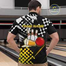 Load image into Gallery viewer, Yellow Beer Bowling Shirts for Team Women Men Beer Bowling Polo&amp;1/4 Zip Bowl League MBL255