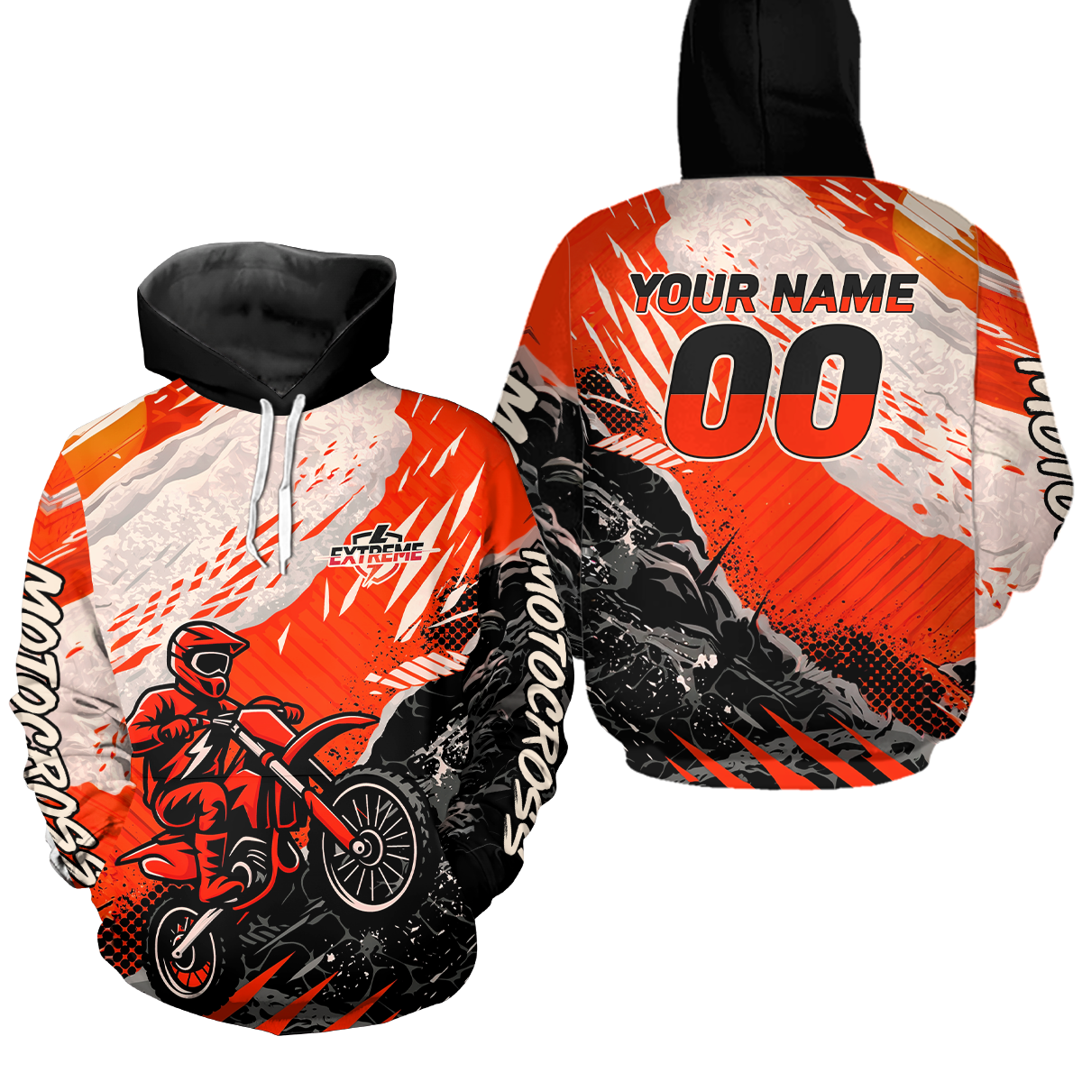 Custom Motocross Hoodie for Men Women Dirt Bike Racing Hoodie Custom Riding Shirt MH416