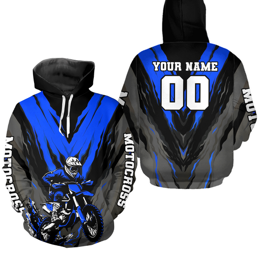 Personalized Motocross Hoodie Men Women Dirt Bike Racing Hoodie Custom Riding Shirt MH443