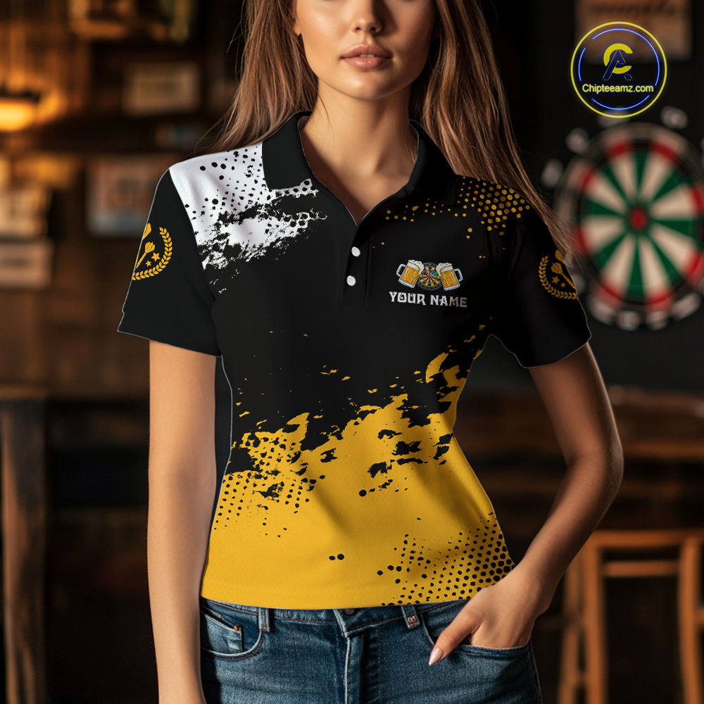 Custom Beer Darts Shirt for Women Darts Team Jerseys Dartboard Shirt Dart League NNT264