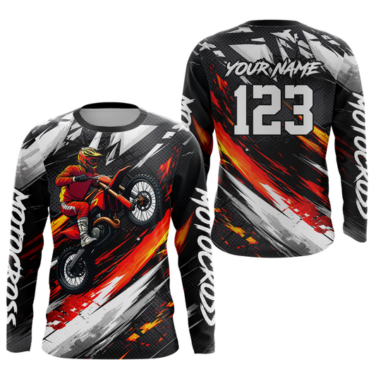 Custom Motocross Jersey for Kid Women Men Dirt Bike Shirts Motorcycle Riding Shirt XM492
