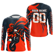 Load image into Gallery viewer, Orange Motocross Jersey Custom for Men Women Kid Dirt Bike Shirts Motorcycle Shirt XM436