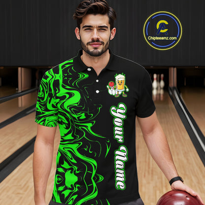 Funny Beer Bowling Shirts Team Women Men Custom Green Bowling Jersey for Bowler MBL250