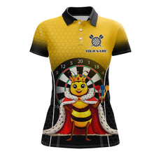 Load image into Gallery viewer, Custom Funny King Bee Dart Shirt Dart Team Jersey for Women Dartboard Polo &amp; 1/4 Zip Shirts NNT164