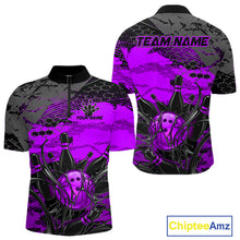 Load image into Gallery viewer, Purple and black sports jersey with 'Team Name' text on a white background